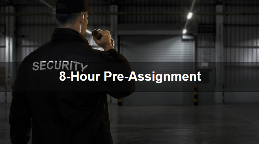 8-Hour Pre-Assignment