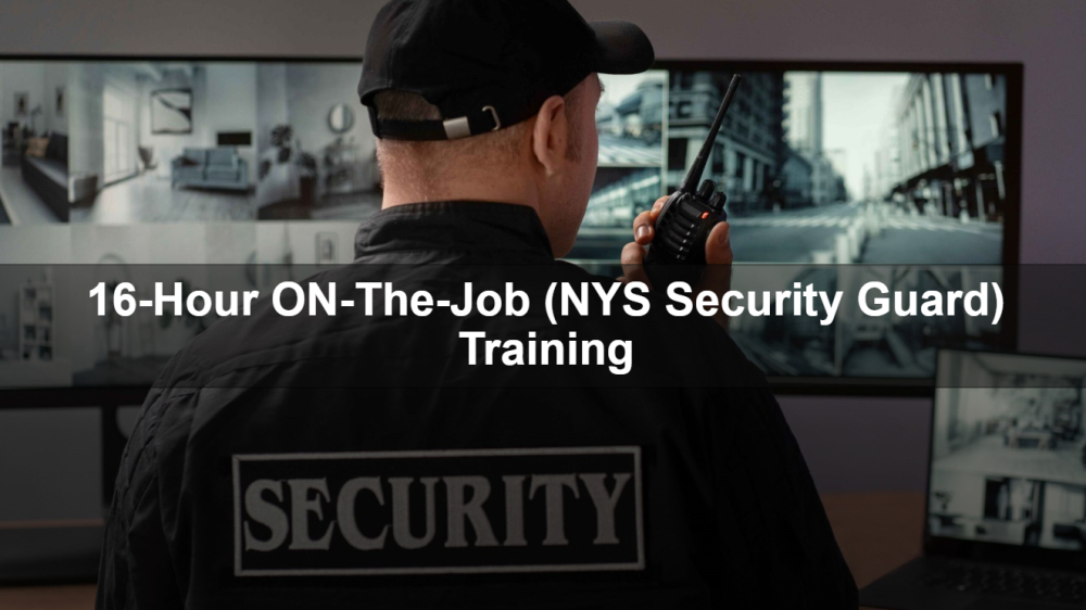 16-Hour On-The-Job (NYS Security Guard) Training